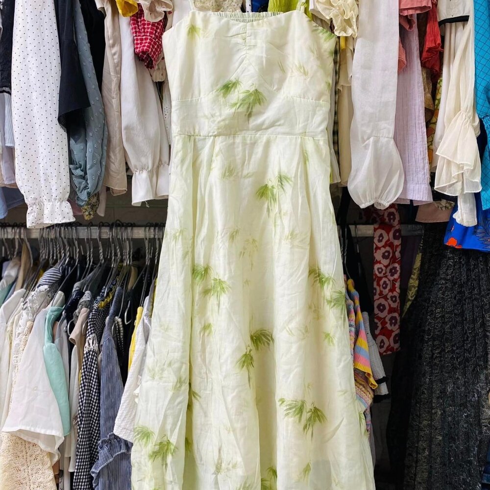 White green dress